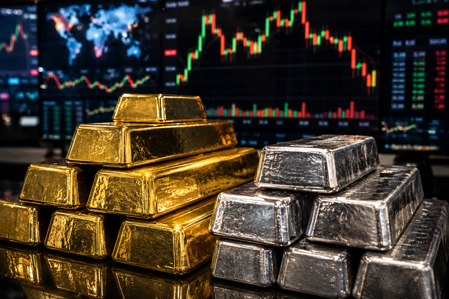 Gold, Silver Prices Fall as Middle East Tensions Raise Rate-Hike Concerns