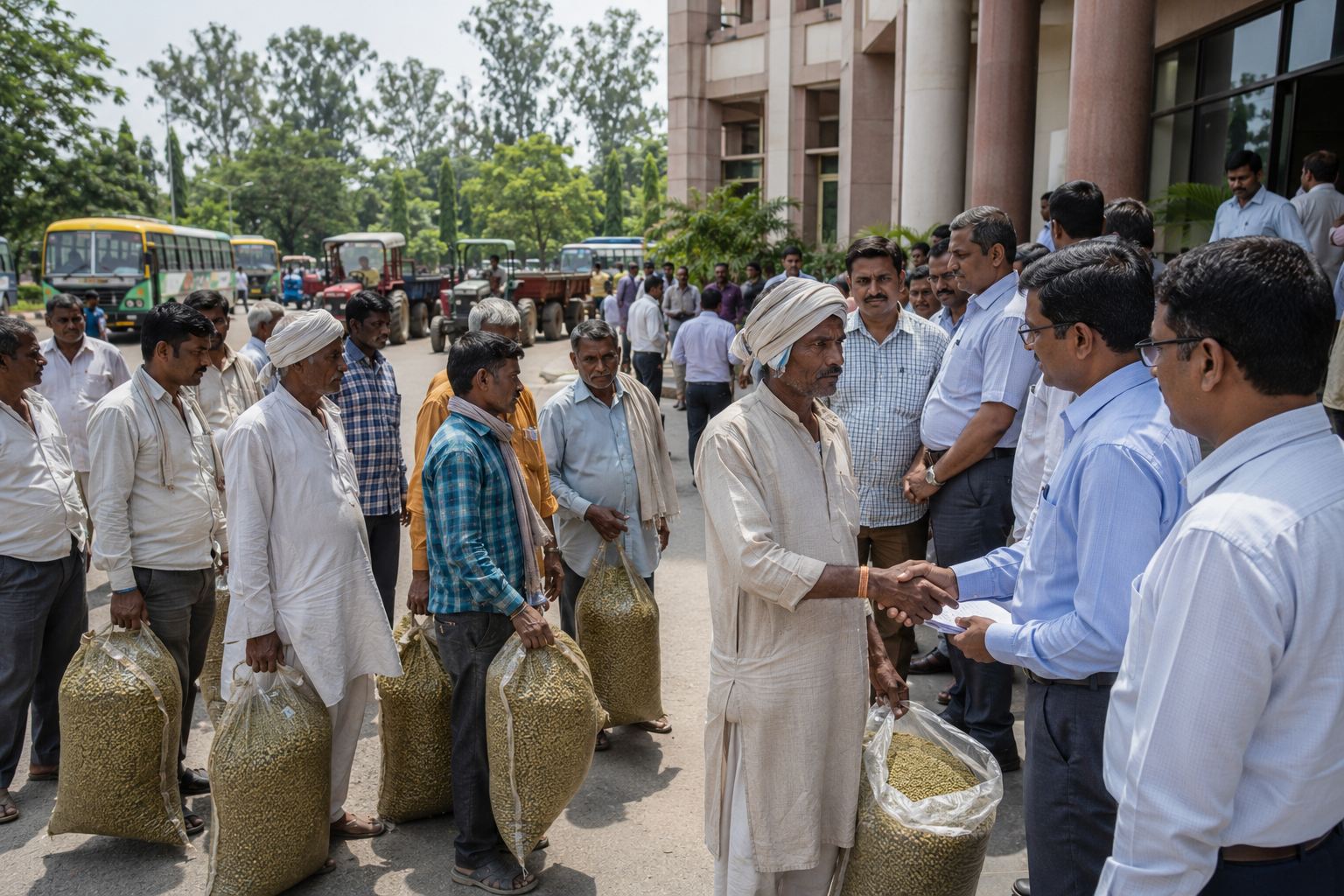 MP Farmers End Protest