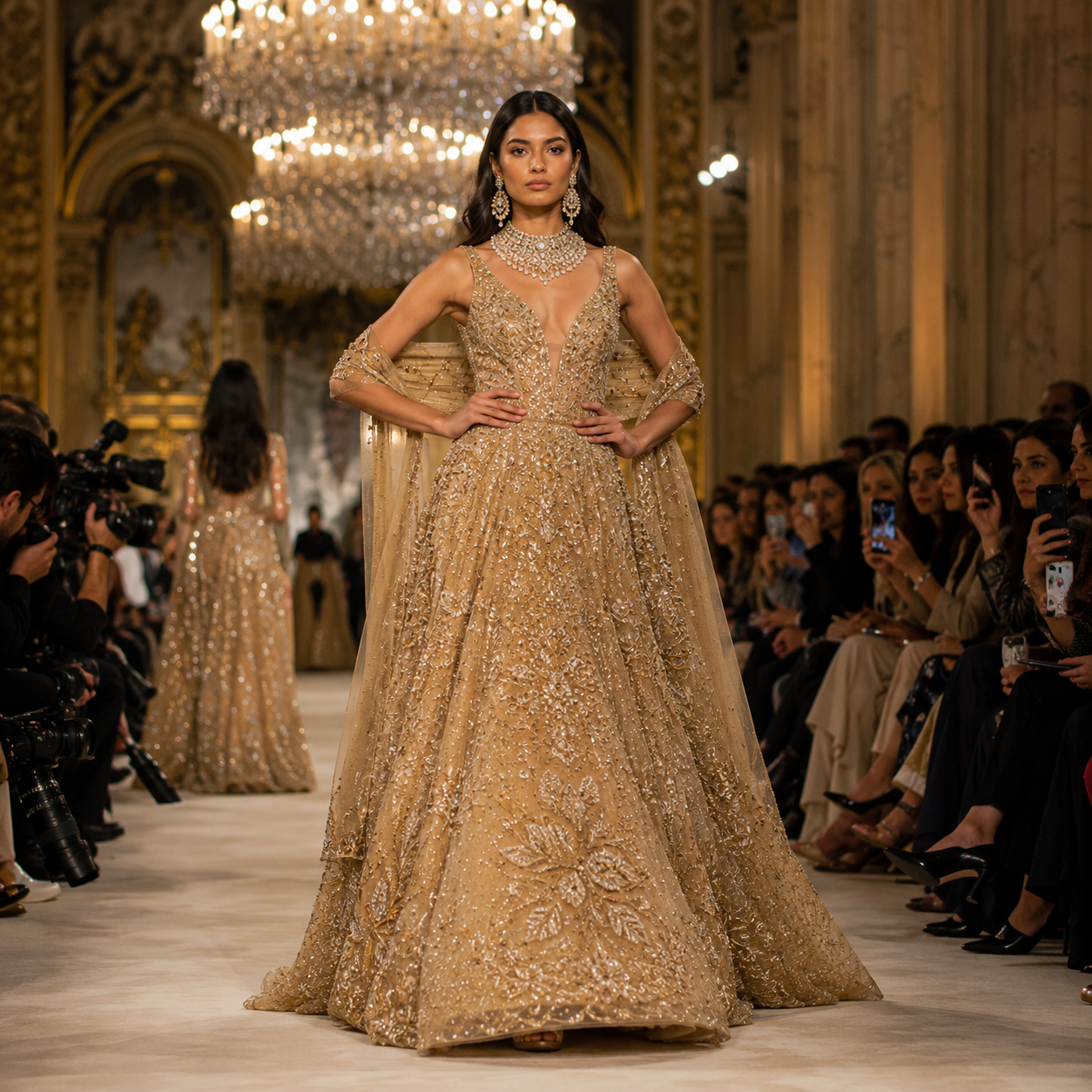 Isha Ambani Showcases Indian Craftsmanship at Paris Couture Week