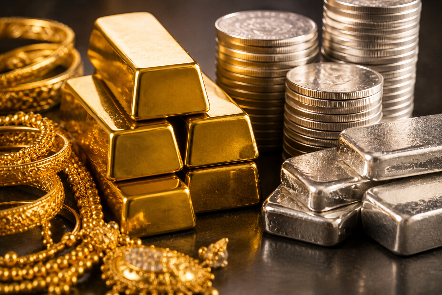 Gold, Silver Prices Slip