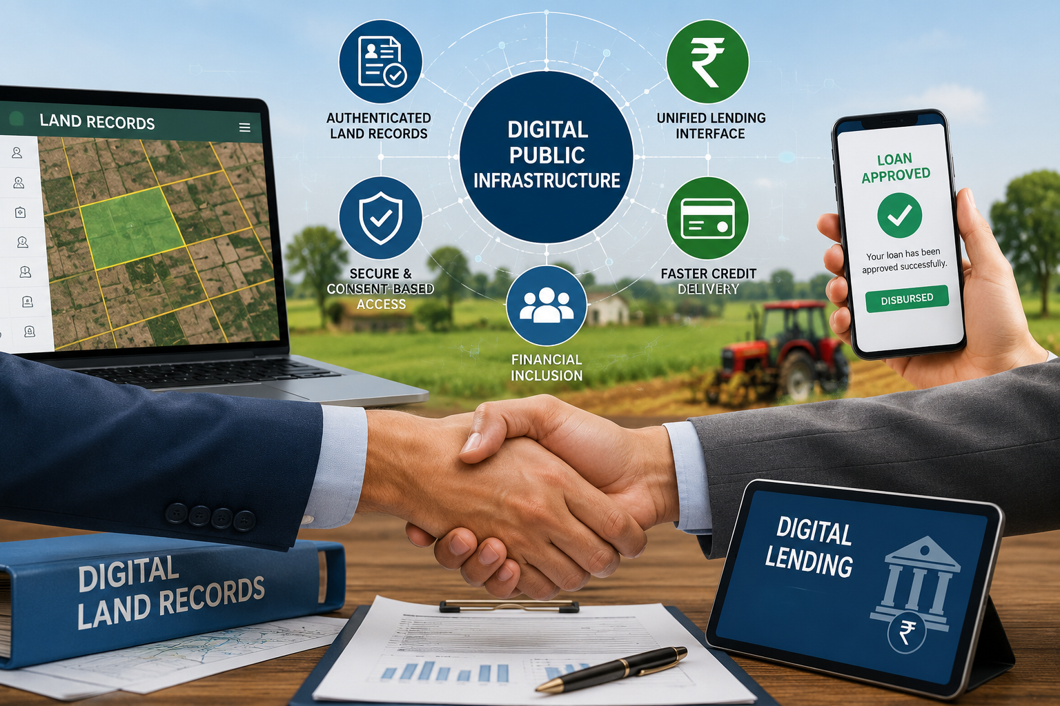 Land Records Meet Digital Credit