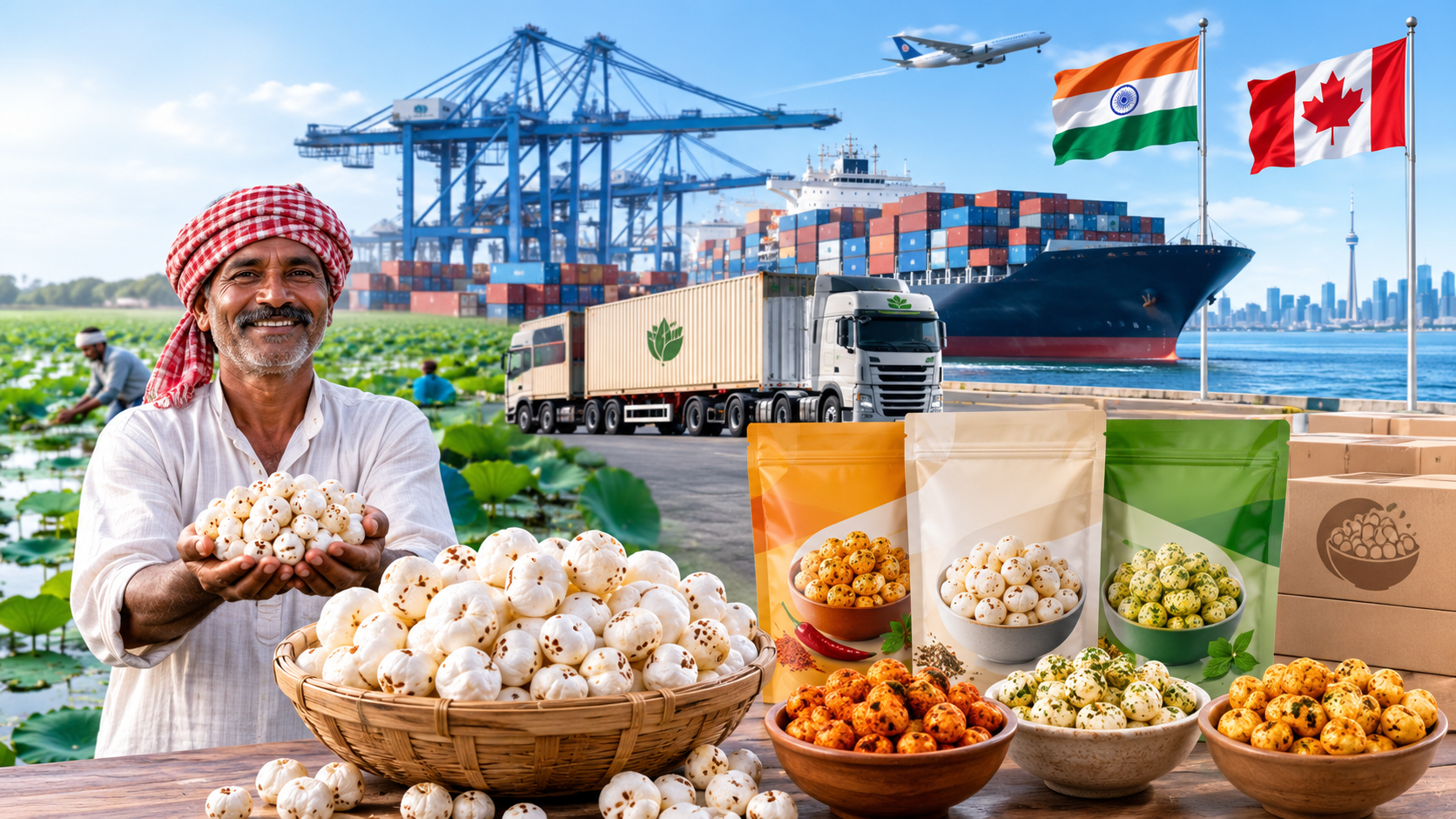 Bihar Makhana Reaches Canada