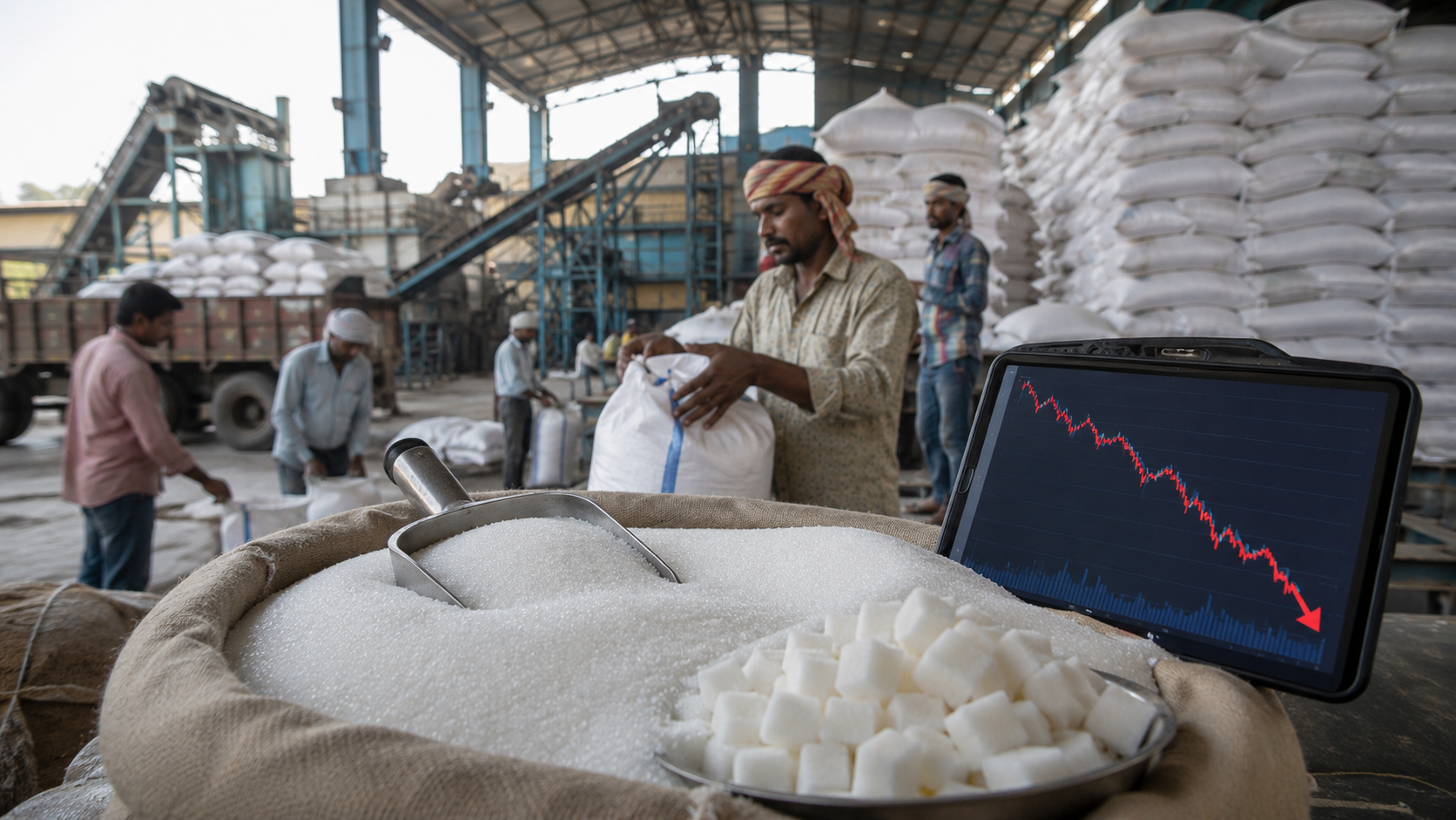 Ex-Mill Sugar Prices Fall 30%