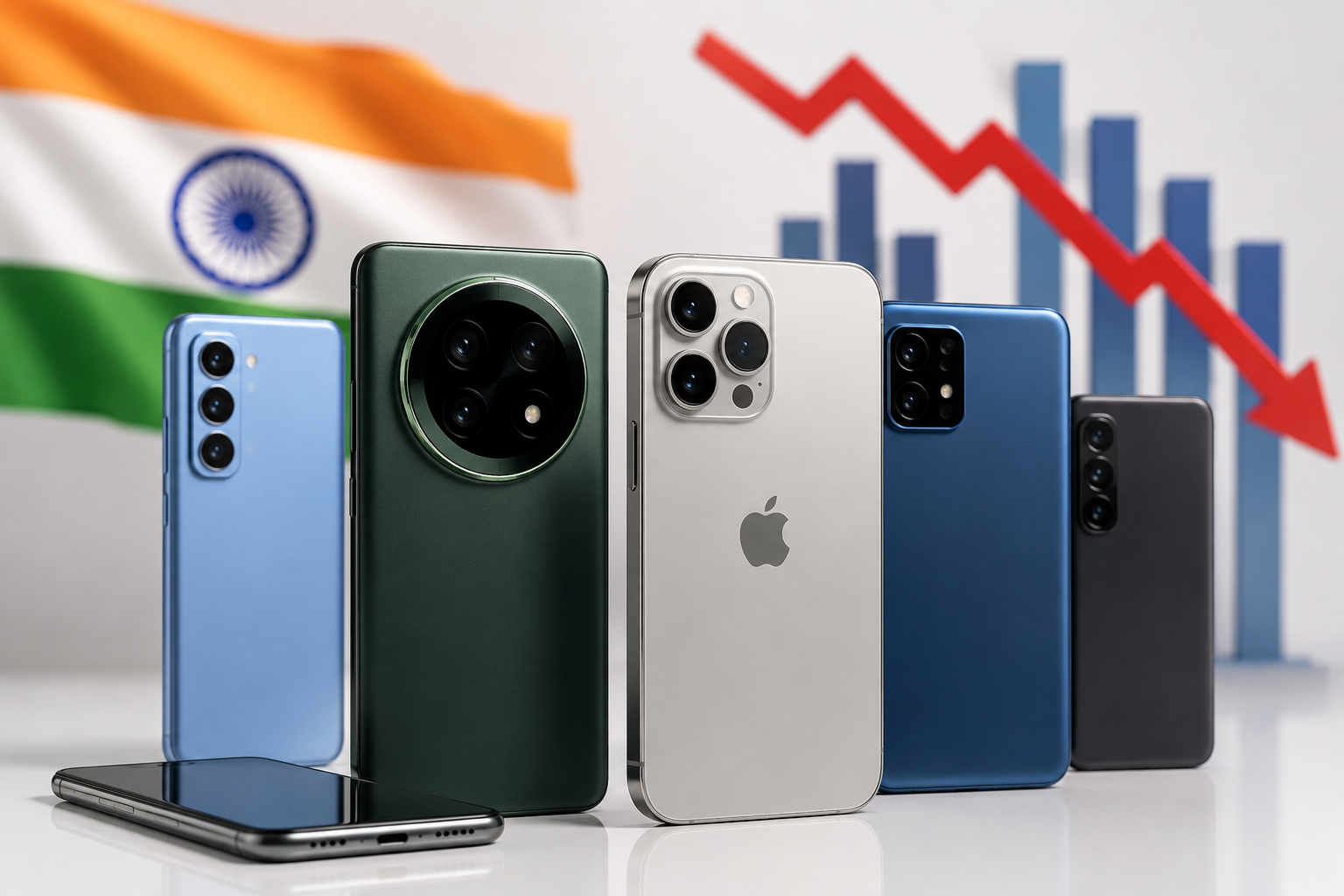 India Smartphone Shipments Fall 11%