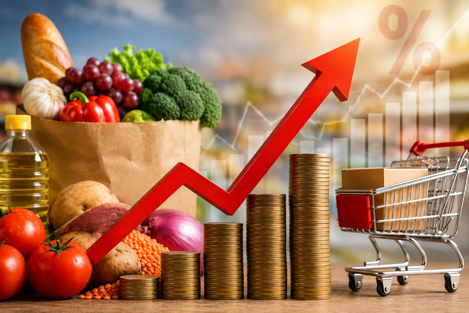 Retail Inflation Rises to 4.45%