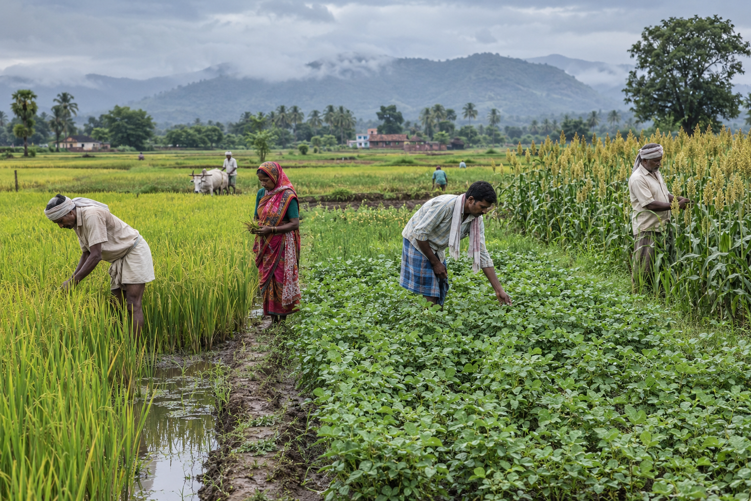 Kharif Sowing Reaches 1086 Lakh Hectares