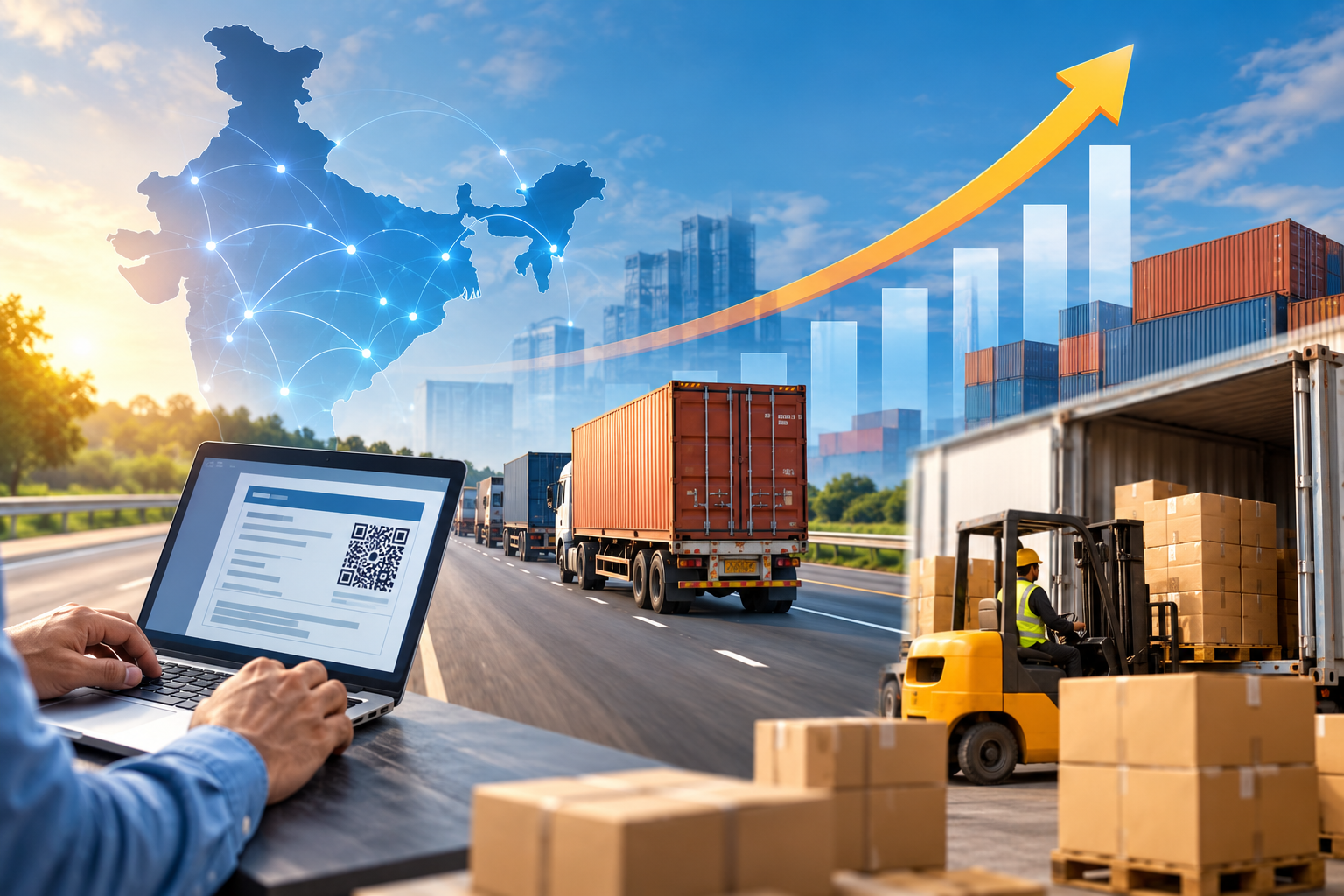 E-Way Bills Rise 7.7% in August