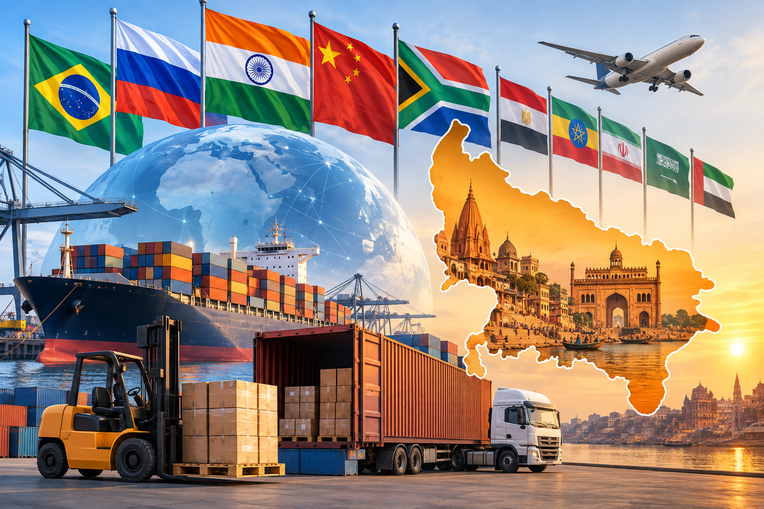 Uttar Pradesh Exports to BRICS Members and Partners Reach ₹47,484 Crore
