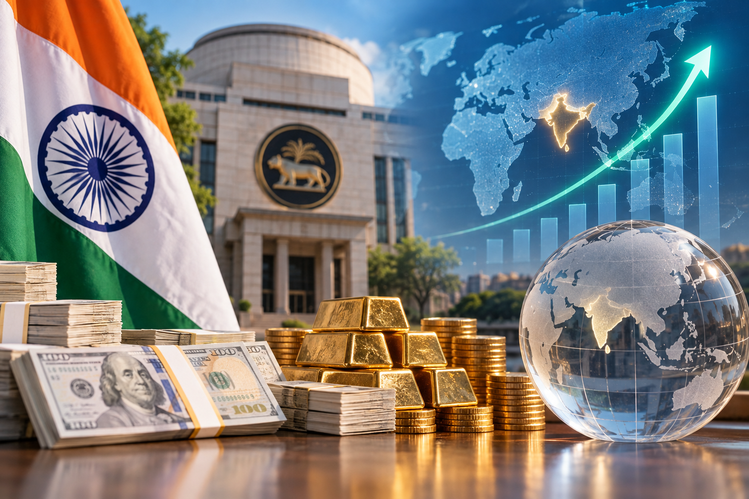 India Becomes No. 4 in Forex Reserves