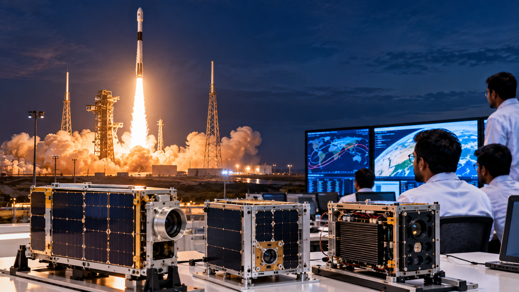 Three Indian Space Startups Launch New Technologies Aboard SpaceX Falcon 9